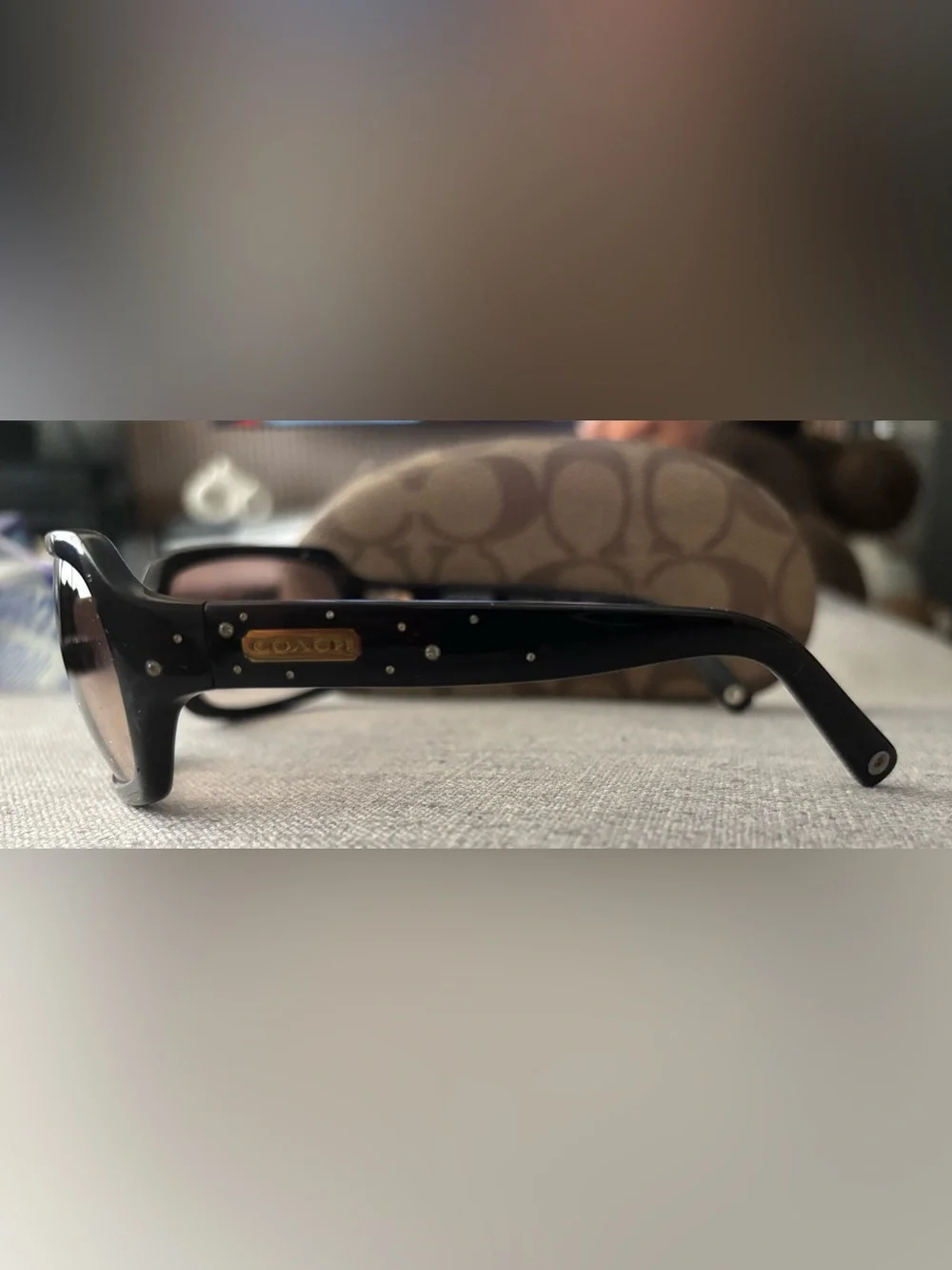 Coach Women’s Sunglasses Samantha Model S425 in Onyx (black) - Picture 3 of 9